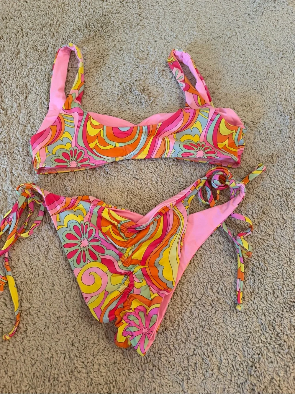 Frankie’s Bikinis Dexter Bralette Scoop Bikini Set